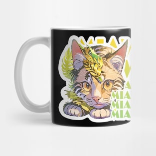 Cat Miaw: Playful and Cute Cat Design Mug